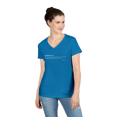 Word Play: Enjambment - Women’s V-Neck Tee