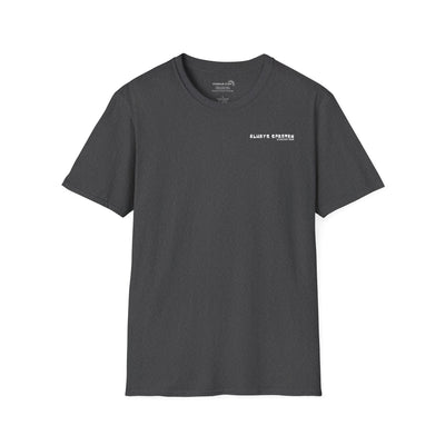 Gray t-shirt with cartoon Sparty peeing with text Always Spartan