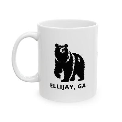 Mug, Black Bear Graphic, by 515Gear.com | Ellijay, GA | Don’t feed the bears!