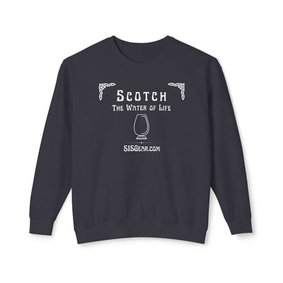 Sweatshirt, The Water of Life Design | 515Gear.com | Give me a Scotch, I'm Starving!