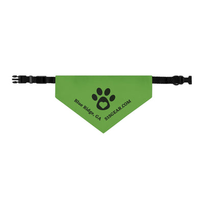 Dog Bandana, by 515 Gear.com | Blue Ridge, GA |  Green Bling for your favorite pup!