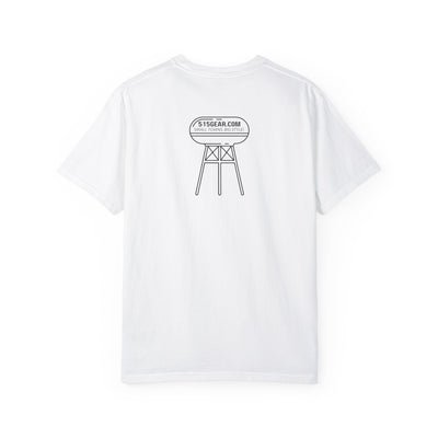 Jasper, GA "First Mountain City" Water Tower, Unisex Garment-Dyed adult T-shirt by 515Gear.com