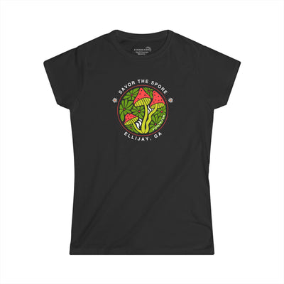 Women’s Softstyle "Savor the Spore" Ellijay Mushroom Tee