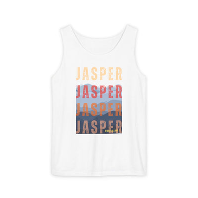 unisex tank-top, mountains graphic, by 515 Gear | Jasper, GA | cotton tank perfect for casual hikes and workouts