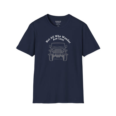Unisex Adult T-shirt, cool Jeep Graphic | by 515Gear.com | Not all who wander are lost
