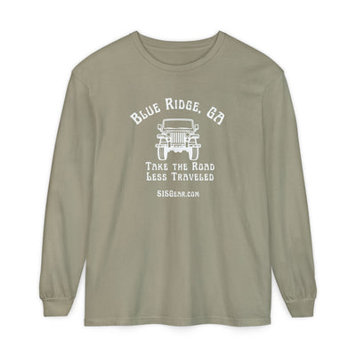 Unisex Adult Long Sleeve T-shirt, Jeep Design by 515Gear.com | Blue Ridge, GA | Take the Road Less Traveled!