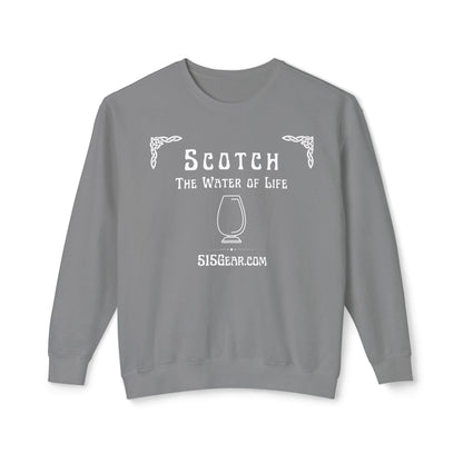 Scotch, The Water of Life - Unisex Lightweight Crewneck Sweatshirt