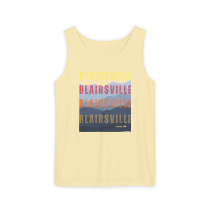 unisex tank-top, mountains graphic, by 515 Gear | Blairsville GA | cotton tank perfect for casual hikes and workouts