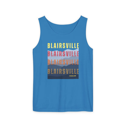 unisex tank-top, mountains graphic, by 515 Gear | Blairsville GA | cotton tank perfect for casual hikes and workouts