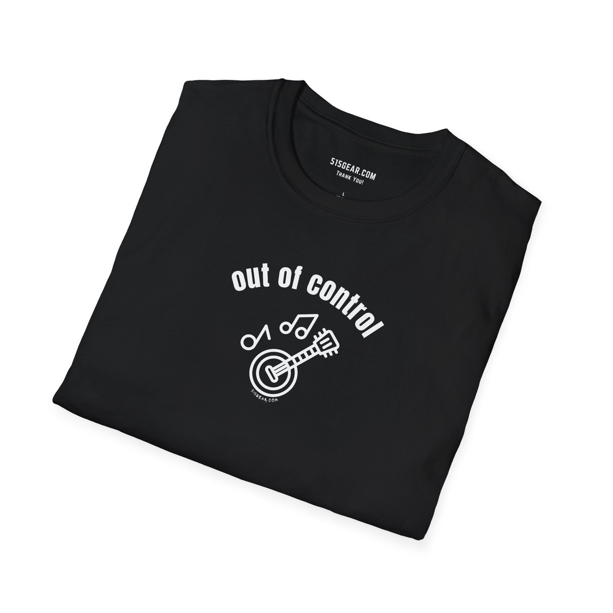 The Fretless Fury Out of Control Banjo Unisex Softstyle T-Shirt