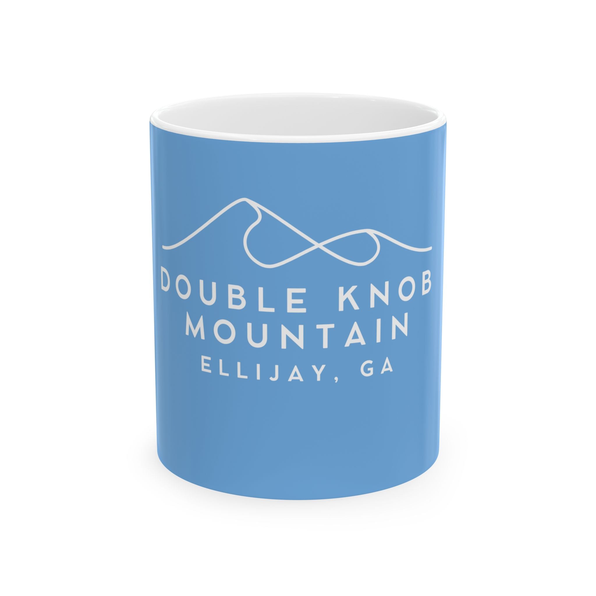 Double Knob Mountain Ceramic Mug, (11oz, 15oz)