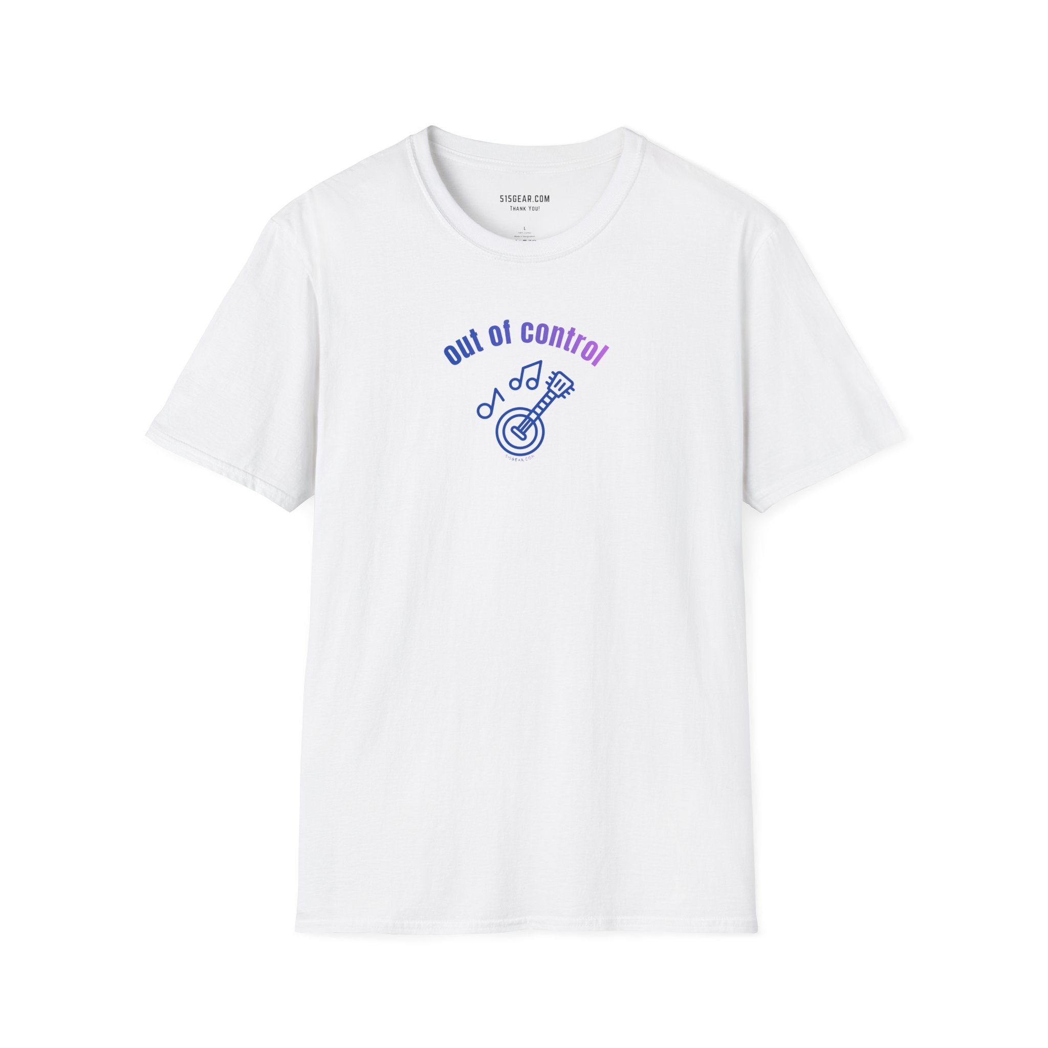 The Fretless Fury Out of Control Banjo Unisex Softstyle T-Shirt