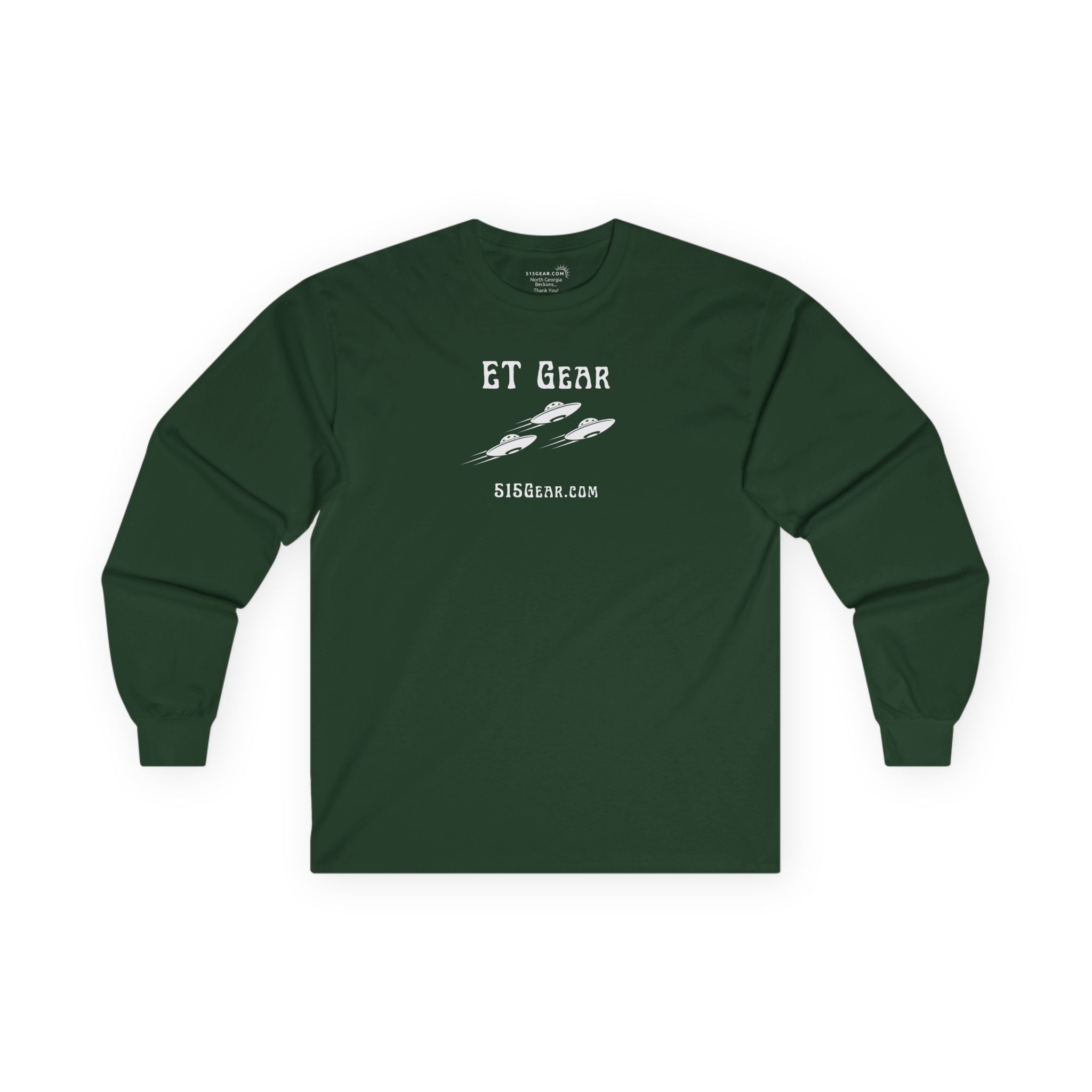 Unisex Adult Long-Sleeve T-shirt, Flying Saucer design | by 515Gear.com | Call Mulder and Scully!