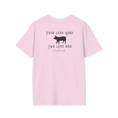 unisex adult t-shirt, satirical reference for “Orwellian” lovers | 515Gear.com | anyone love Animal Farm?