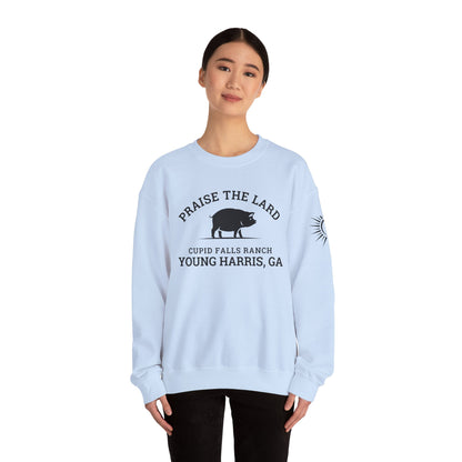 Young Harris, Praise the Lard, Cupid Falls Ranch - Heavy Blend™ Crewneck Sweatshirt