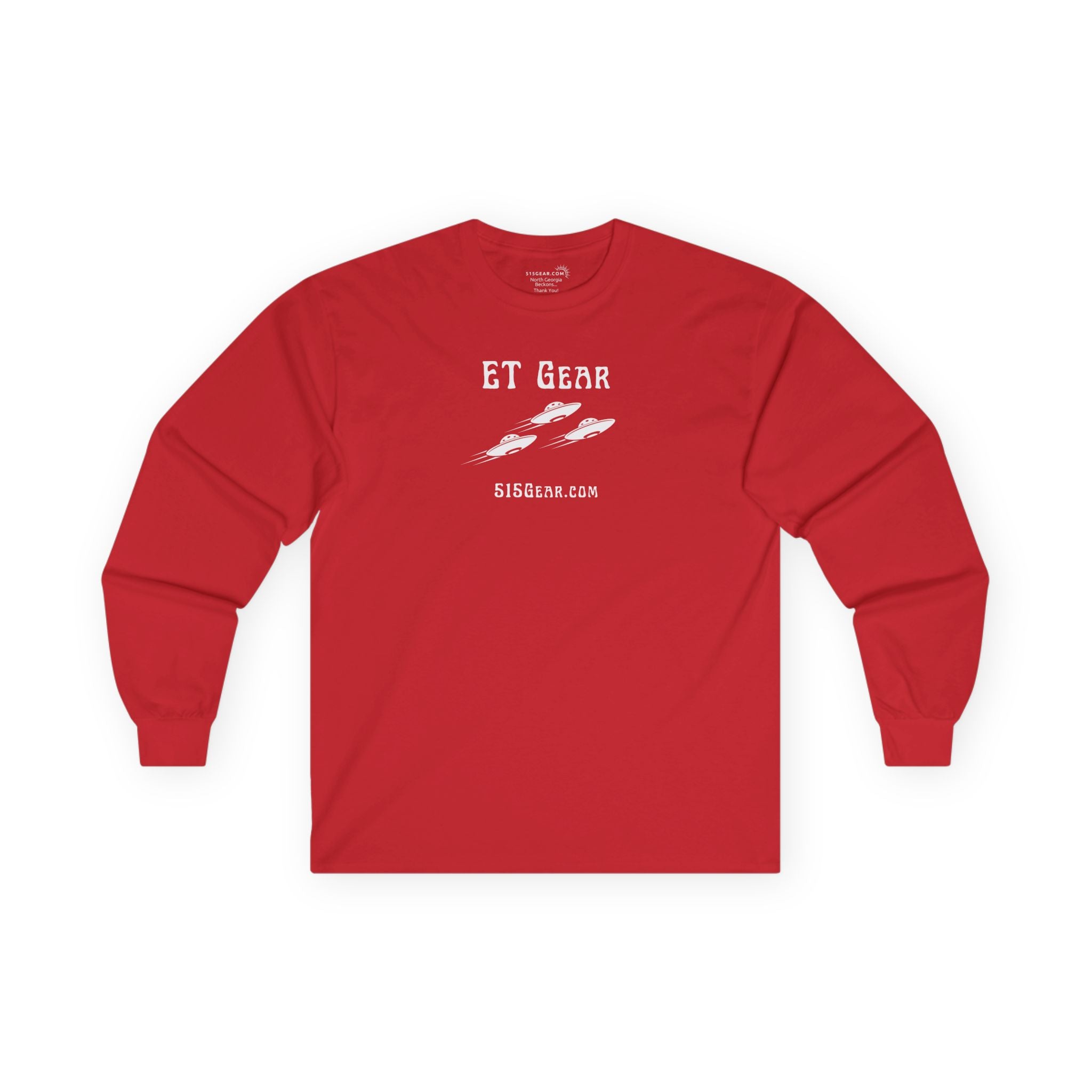 Unisex Adult Long-Sleeve T-shirt, Flying Saucer design | by 515Gear.com | Call Mulder and Scully!
