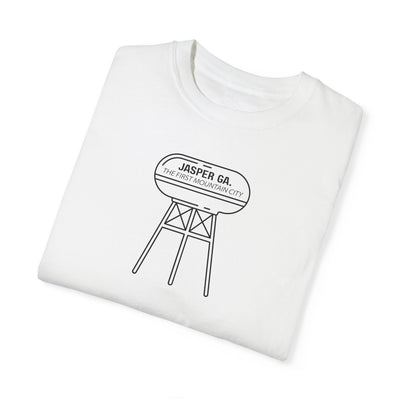 Jasper, GA "First Mountain City" Water Tower, Unisex Garment-Dyed adult T-shirt by 515Gear.com