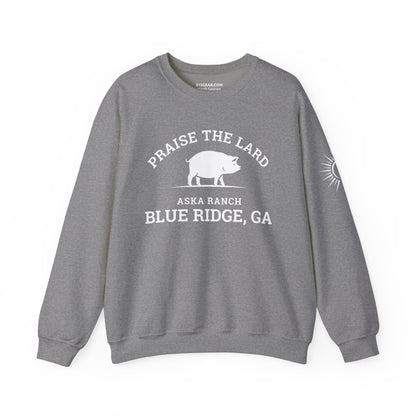 Blue Ridge Praise the Lard, Aska Ranch - Heavy Blend™ Crewneck Sweatshirt