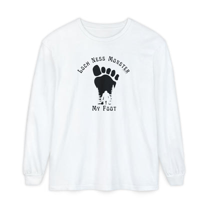 Loch Ness Monster My Foot - Bigfoot Long Sleeve T-Shirt