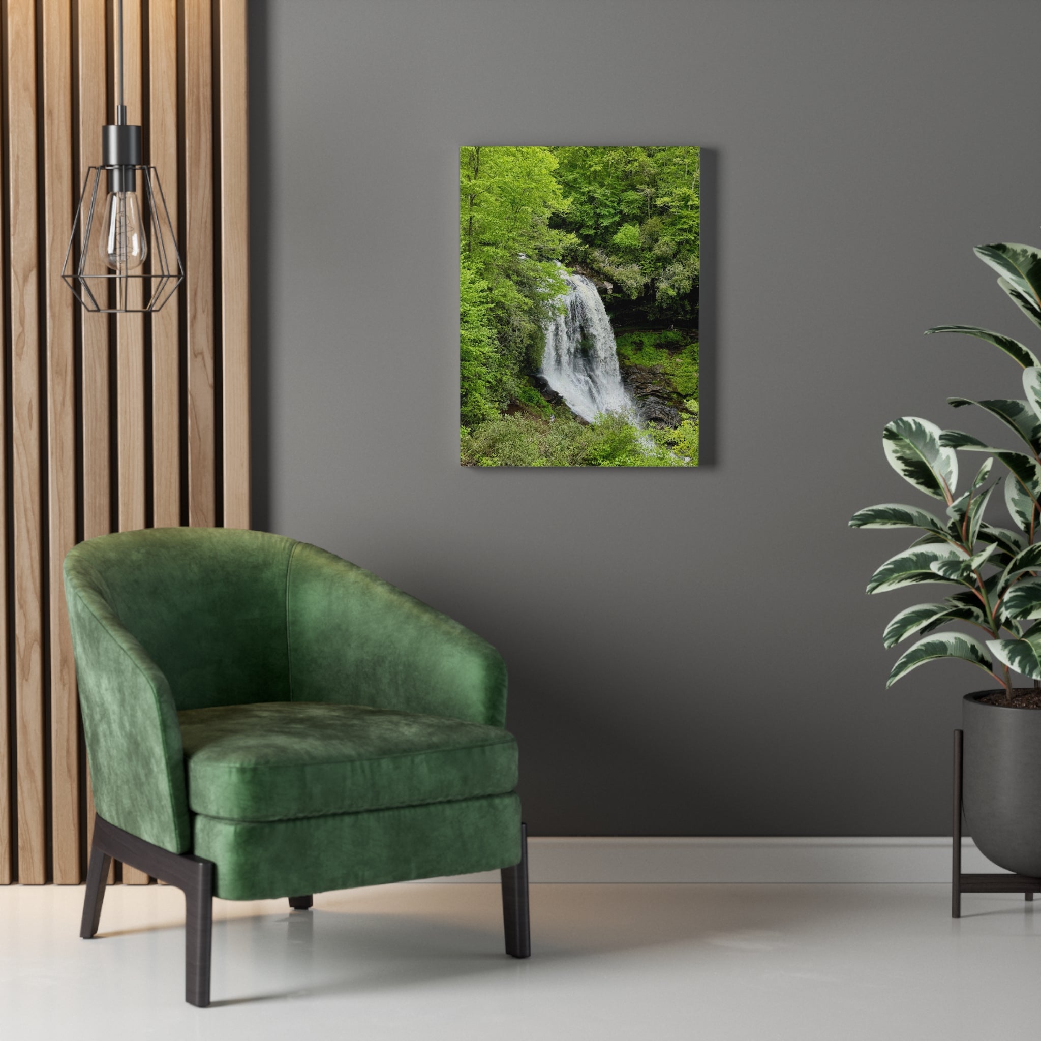 The Blue Ridge Mountains - Waterfall Canvas