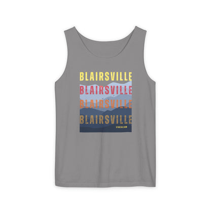unisex tank-top, mountains graphic, by 515 Gear | Blairsville GA | cotton tank perfect for casual hikes and workouts