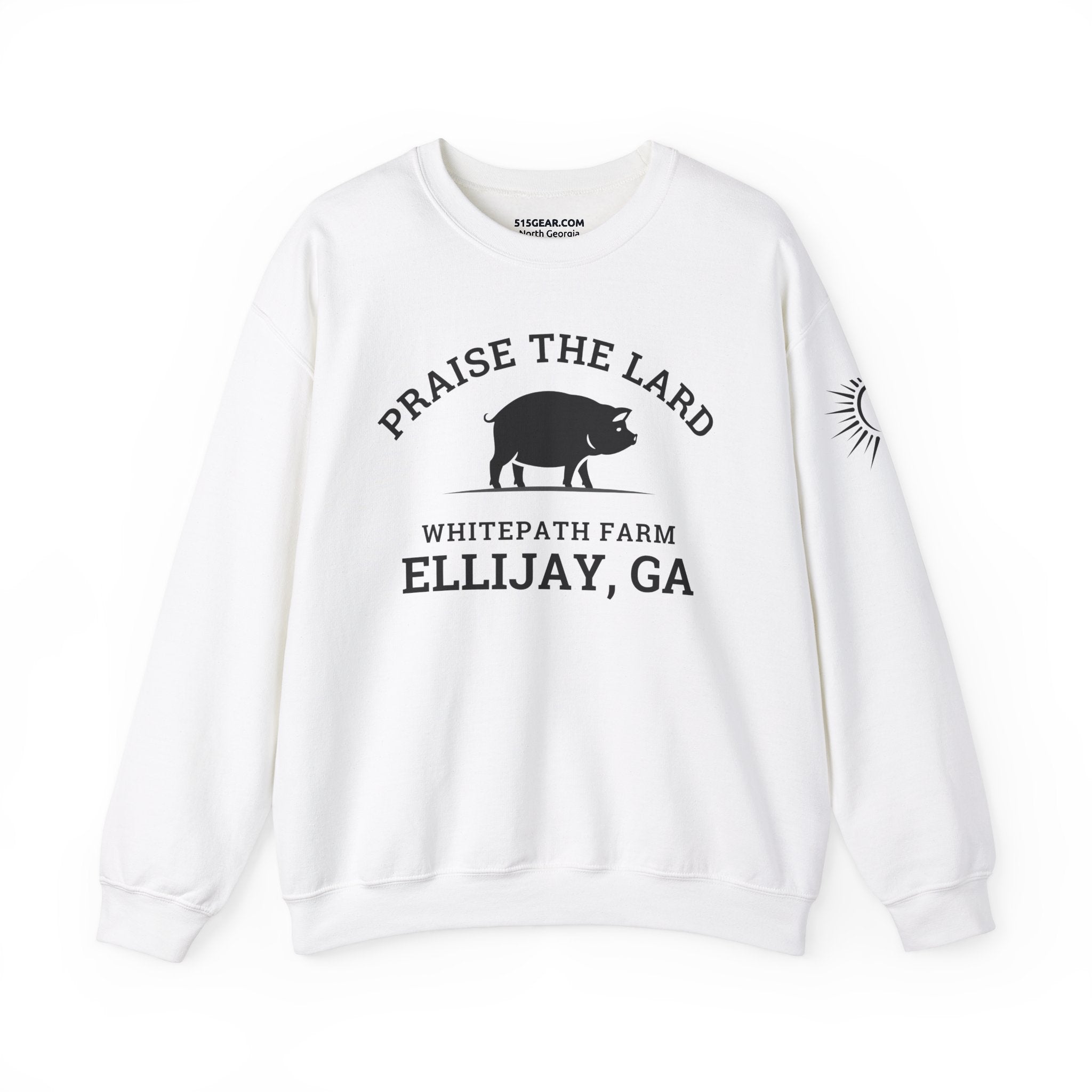 Ellijay, Praise the Lard, Whitepath Farm - Heavy Blend™ Crewneck Sweatshirt