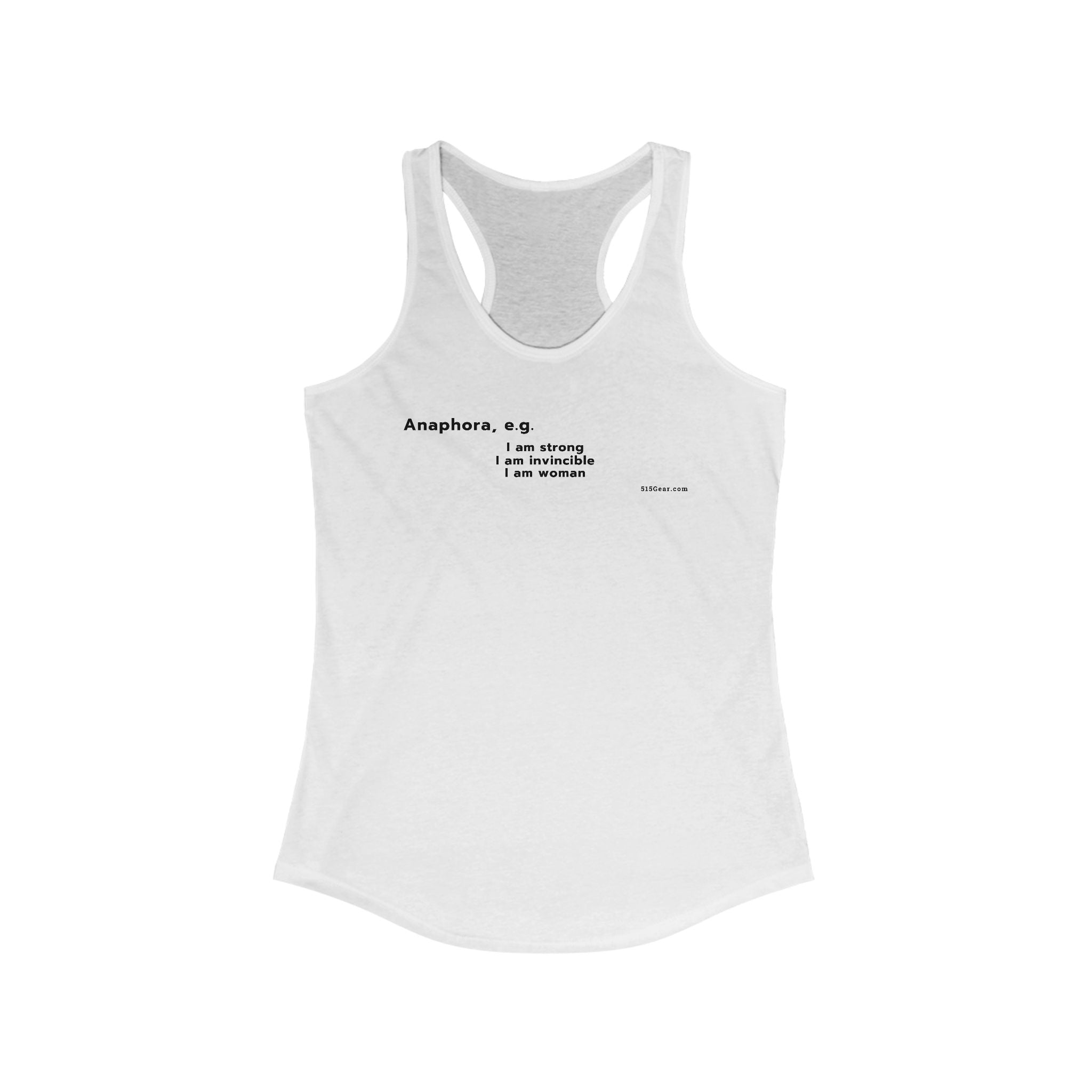 Word Play - Anaphora "I am" Women's Tank