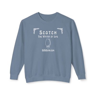 Sweatshirt, The Water of Life Design | 515Gear.com | Give me a Scotch, I'm Starving!