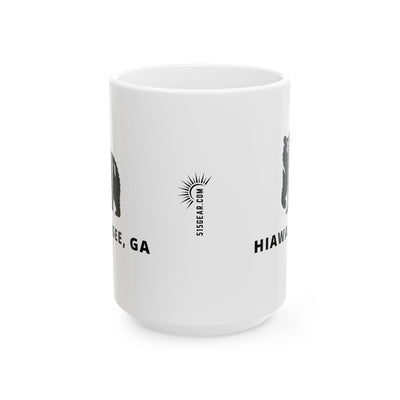 Mug, Black Bear Graphic, by 515Gear.com | Hiawassee, GA | Don’t feed the bears!