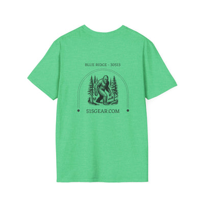 Adult T-shirt, Forest & Bigfoot graphic by 515Gear.com | Blue Ridge, GA | 30513