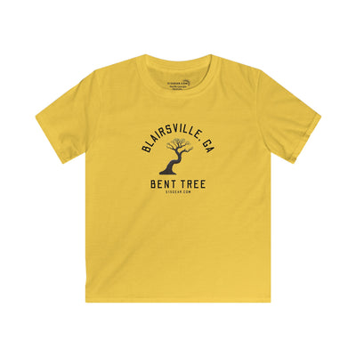 Kid’s T-Shirt, Bent Tree design by515Gear.com | Blairsville, GA | Don't leave the trail!