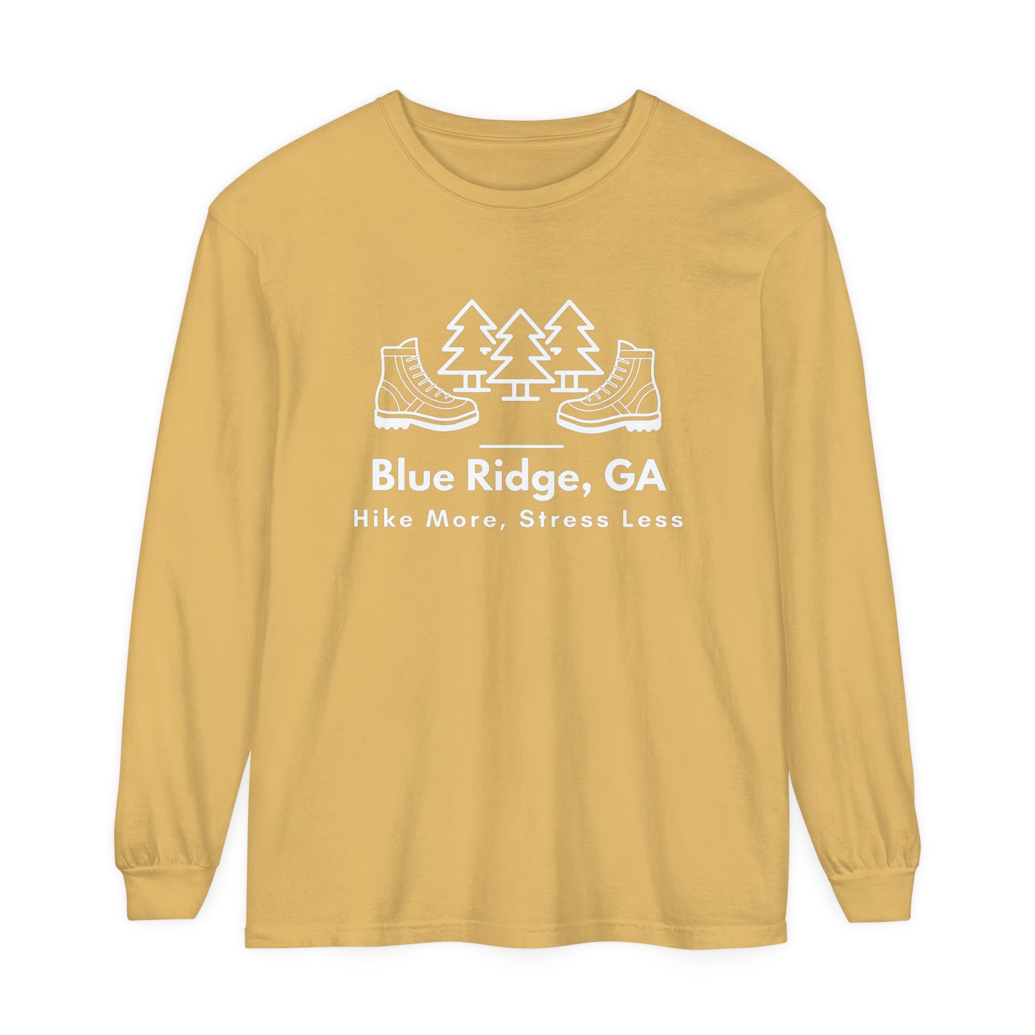 Blue Ridge - Hike More Stress Less - Long Sleeve T-Shirt