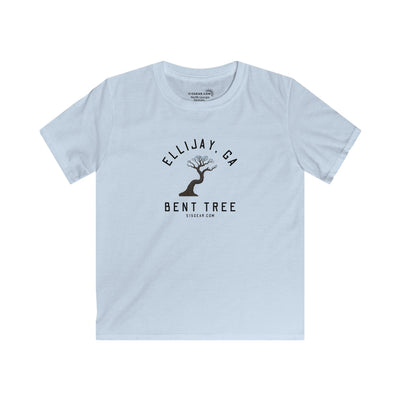 Kid’s T-Shirt, Bent Tree design by515Gear.com | Hiawassee, GA | Don't leave the trail!