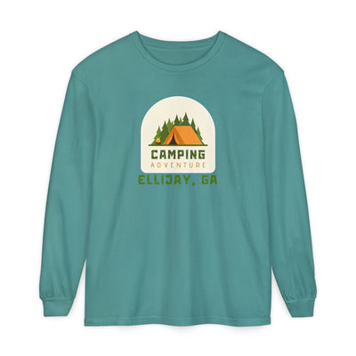 Unisex Adult Long Sleeve T-shirt, Camping Adventure Design, by 515Gear.com | Ellijay, GA |  Camping Hair, Don't Care!