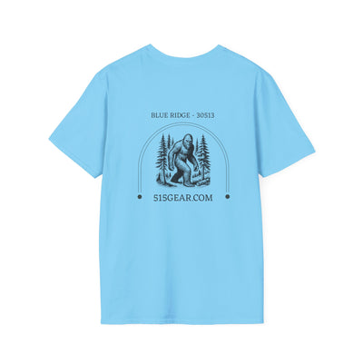 Adult T-shirt, Forest & Bigfoot graphic by 515Gear.com | Blue Ridge, GA | 30513