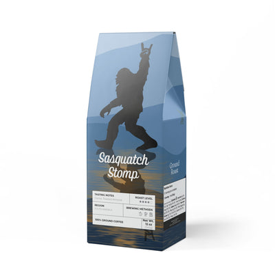12 oz. Medium Dark Roast Coffee, whole bean or ground, Sasquatch Stomp! | by 515Gear.com | sourced from Central America!