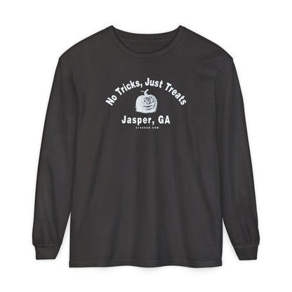 "No Tricks, Just Treats" Jasper, GA Halloween Long Sleeve T-Shirt