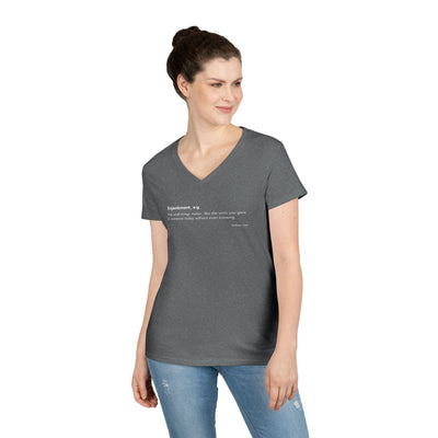 Word Play: Enjambment - Women’s V-Neck Tee