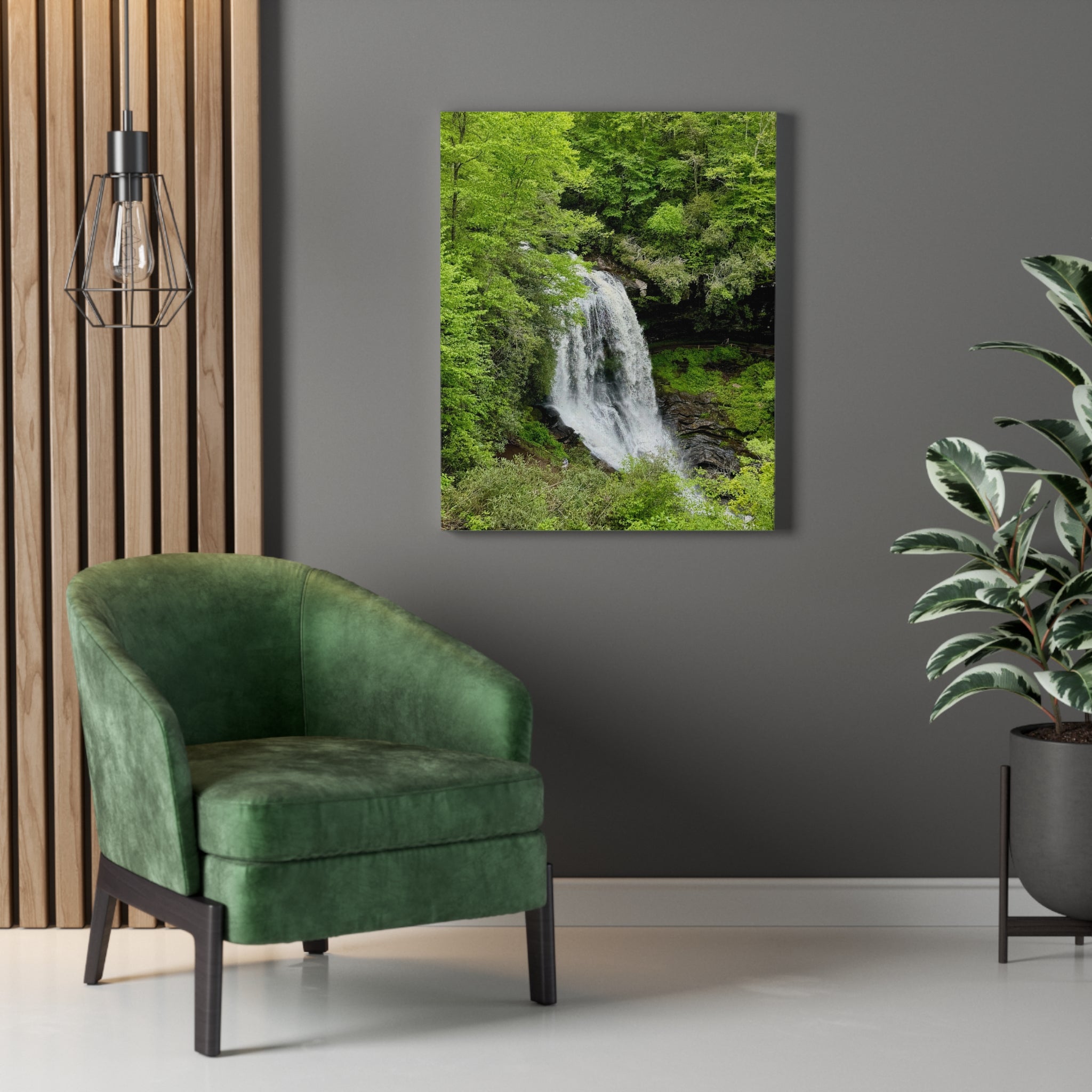 The Blue Ridge Mountains - Waterfall Canvas