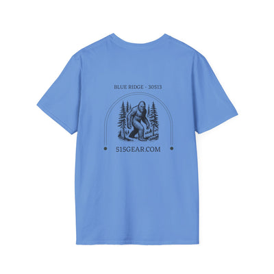 Adult T-shirt, Forest & Bigfoot graphic by 515Gear.com | Blue Ridge, GA | 30513